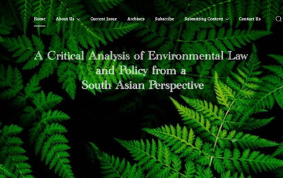 South Asian Journal of Environmental Law and Policy (SAJELP)