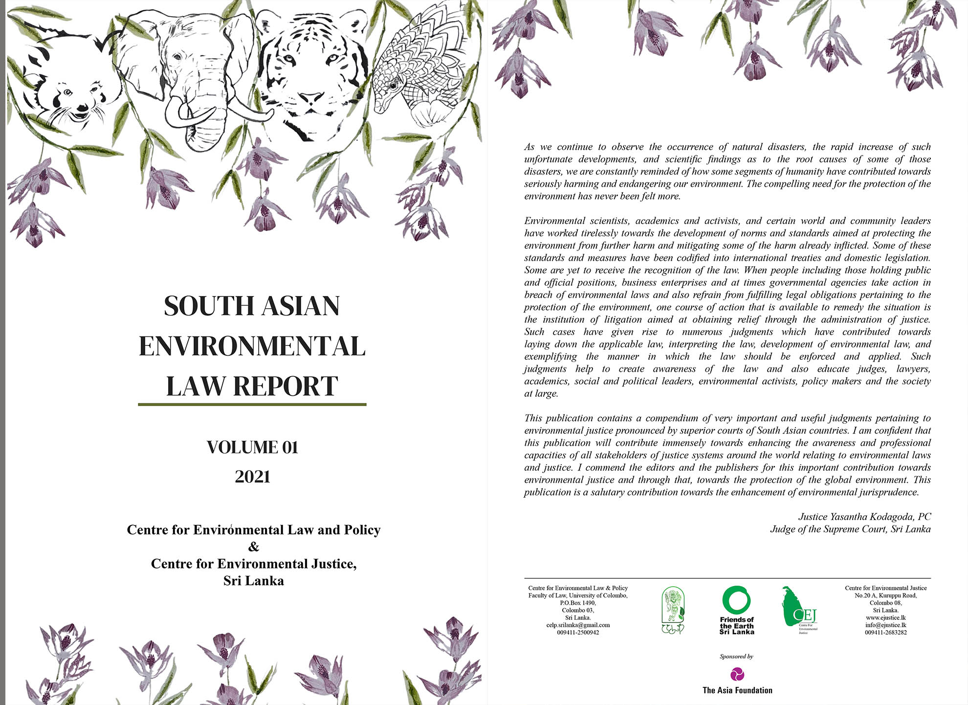 South Asian Environmental Law Report Volume 1
